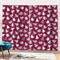Japanese Origami Crane Pattern Print Pencil Pleat Curtains