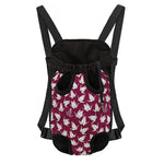 Japanese Origami Crane Pattern Print Pet Carrier Backpack