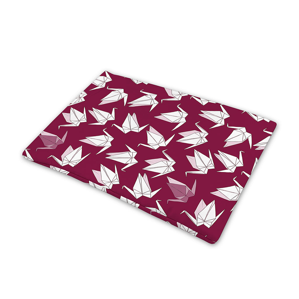 Japanese Origami Crane Pattern Print Pet Cooling Mat Cover