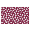 Japanese Origami Crane Pattern Print Polyester Doormat