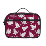 Japanese Origami Crane Pattern Print Portable Lunch Bag