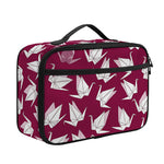 Japanese Origami Crane Pattern Print Portable Lunch Bag