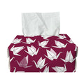 Japanese Origami Crane Pattern Print Rectangle Tissue Box Cover