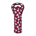 Japanese Origami Crane Pattern Print Single Neoprene Wine Tote