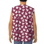 Japanese Origami Crane Pattern Print Sleeveless Baseball Jersey