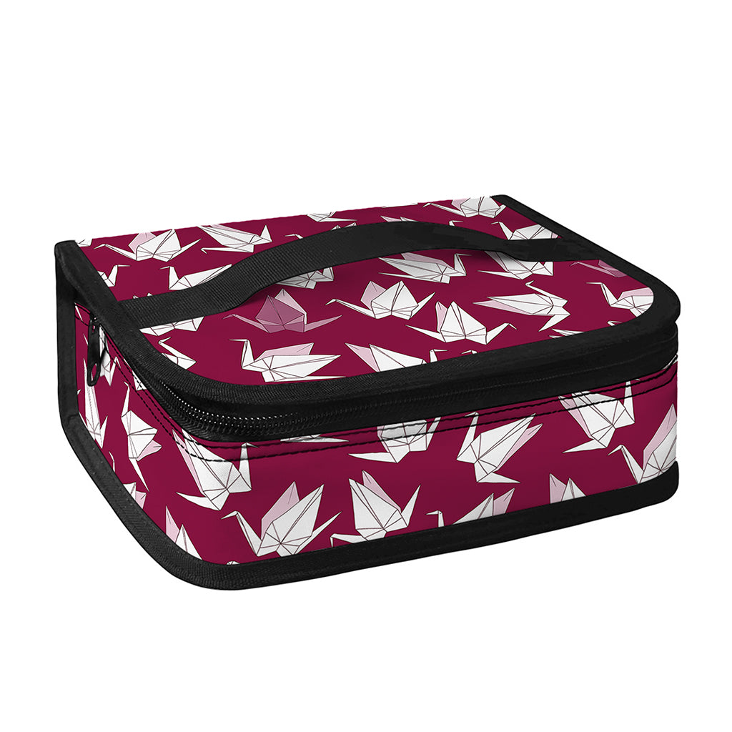 Japanese Origami Crane Pattern Print Small Lunch Bag