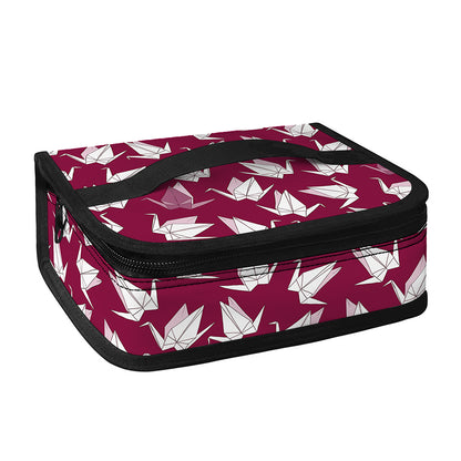Japanese Origami Crane Pattern Print Small Lunch Bag