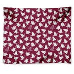 Japanese Origami Crane Pattern Print Tapestry