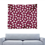 Japanese Origami Crane Pattern Print Tapestry