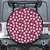 Japanese Origami Crane Pattern Print Tire Cover