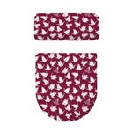 Japanese Origami Crane Pattern Print Toilet Lid And Tank Cover Set