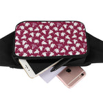 Japanese Origami Crane Pattern Print Waist Bag