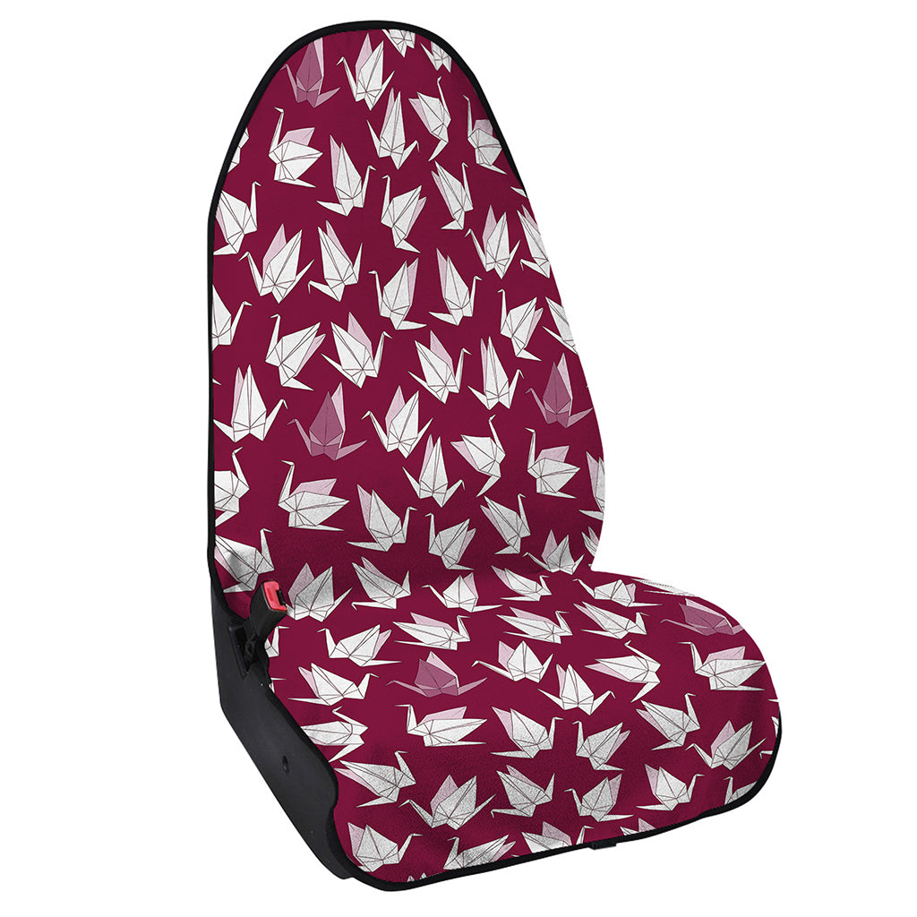 Japanese Origami Crane Pattern Print Waterproof Car Seat Cover