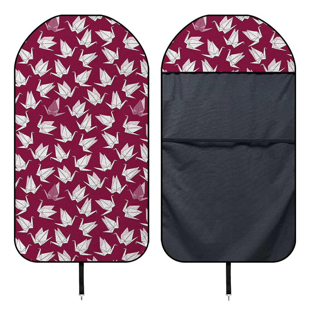 Japanese Origami Crane Pattern Print Waterproof Car Seat Cover