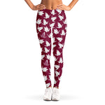 Japanese Origami Crane Pattern Print Women's Leggings