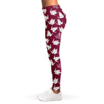 Japanese Origami Crane Pattern Print Women's Leggings