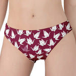 Japanese Origami Crane Pattern Print Women's Panties