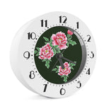Japanese Peony Print Alarm Clock
