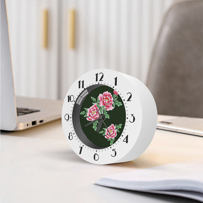 Japanese Peony Print Alarm Clock