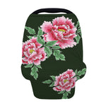 Japanese Peony Print Baby Seat Cover