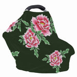 Japanese Peony Print Baby Seat Cover