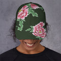 Japanese Peony Print Baseball Cap