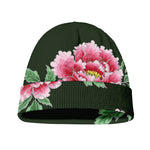 Japanese Peony Print Beanie