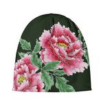 Japanese Peony Print Beanie