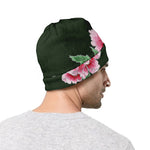 Japanese Peony Print Beanie