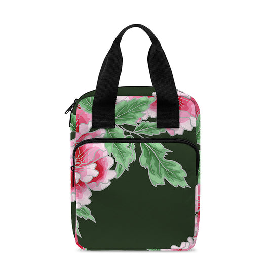 Japanese Peony Print Bible Tote Bag