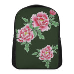 Japanese Peony Print Casual Backpack