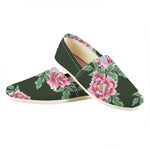 Japanese Peony Print Casual Shoes