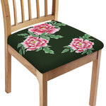 Japanese Peony Print Chair Cushion Cover