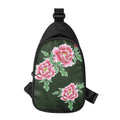 Japanese Peony Print Sling Bag