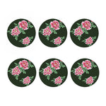 Japanese Peony Print Coaster Set