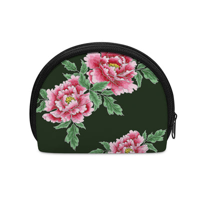 Japanese Peony Print Coin Purse