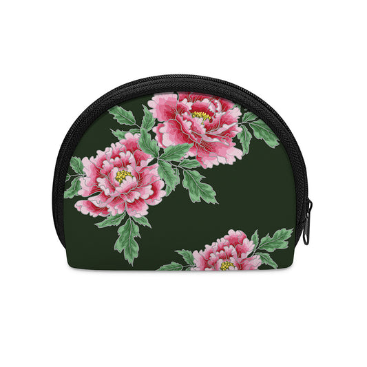 Japanese Peony Print Coin Purse