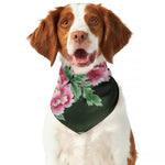 Japanese Peony Print Dog Bandana