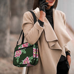 Japanese Peony Print Double Strap Bible Bag