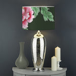 Japanese Peony Print Drum Lamp Shade