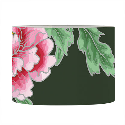 Japanese Peony Print Drum Lamp Shade