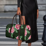 Japanese Peony Print Duffle Bag