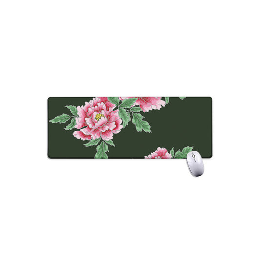 Japanese Peony Print Extended Mouse Pad