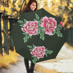 Japanese Peony Print Foldable Umbrella