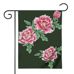 Japanese Peony Print House Flag