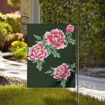 Japanese Peony Print House Flag