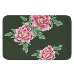 Japanese Peony Print Indoor Door Mat