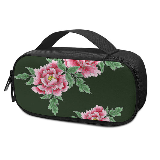 Japanese Peony Print Insulin Cooler Travel Case