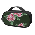 Japanese Peony Print Insulin Cooler Travel Case