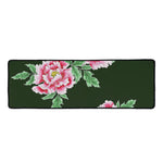 Japanese Peony Print Long Kitchen Mat